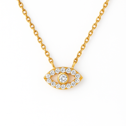 Evil Eye Diamond Pendant