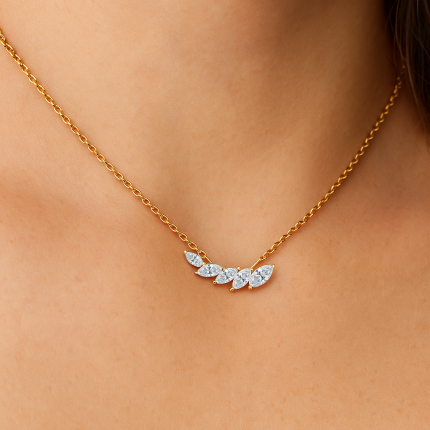 Marquise Diamond Wing Pendant Dubai