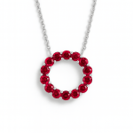 Ruby Circle Pendant