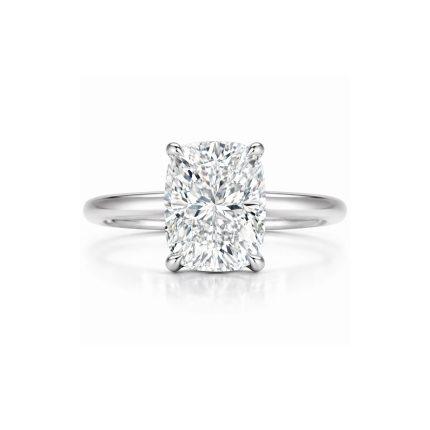 2 carat Cushion lab diamond ring