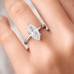2 carat Marquise lab diamond ring Dubai