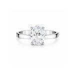 2 carat Oval lab diamond ring UAE