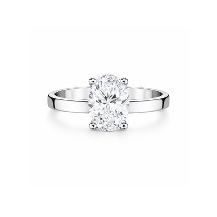 2 carat Oval lab diamond ring UAE