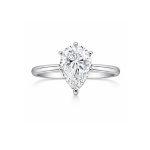 2 carat Pear lab diamond ring - Dubai