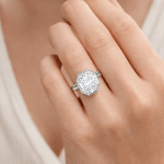 Octagon shape lab grown diamond ring Dubai