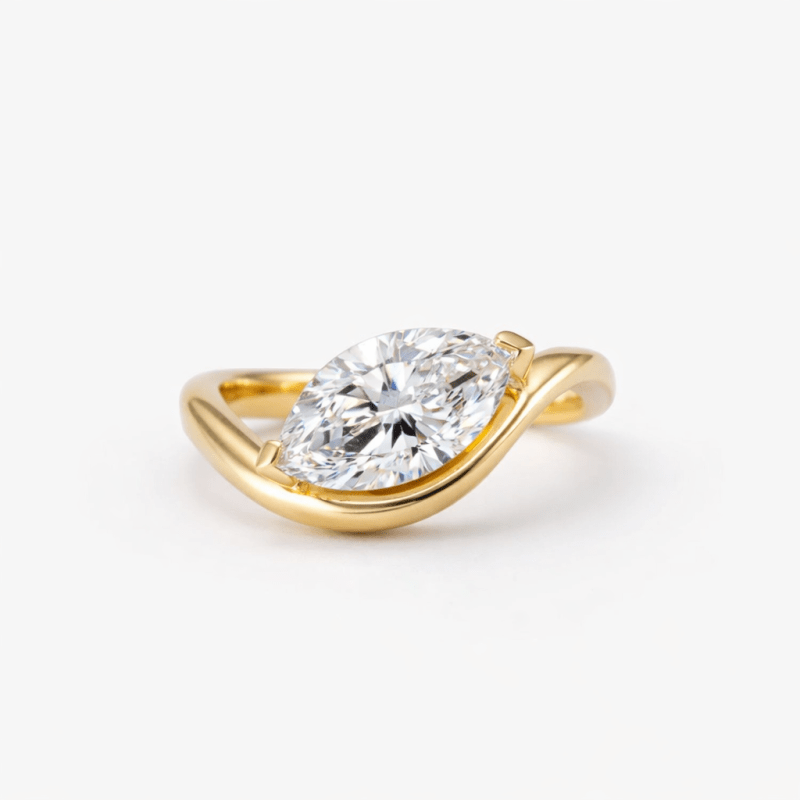 2.50 carat marquise lab diamond ring Dubai