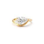 3 carat pear lab diamond ring Dubai