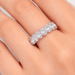 Oval lab diamond eternity ring Dubai