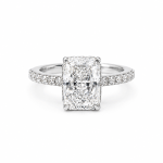 2.90 carat radiant lab diamond ring
