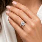 2.90 carat radiant lab diamond ring Dubai