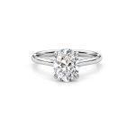 2 carat oval solitaire lab diamond ring Dubai