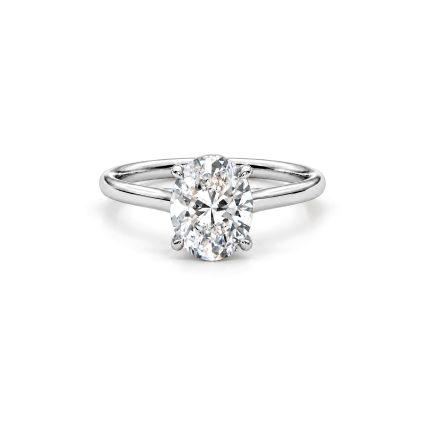 2 carat oval solitaire lab diamond ring Dubai