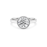 Bezel setting Lab Diamond ring Dubai