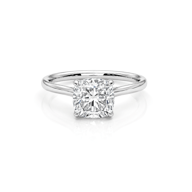 Cushion lab diamond ring Dubai