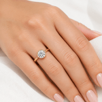 Custom Bezel setting Diamond ring Dubai