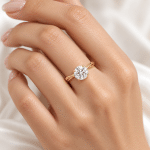 Custom Lab diamond ring with Twisted shanks