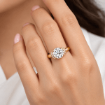 Custom Round Lab diamond Fancy ring