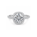 Diamond Ring with Halo Dubai