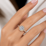 Diamond Ring with Halo Dubai UAE