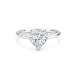 Heart lab diamond Solitaire ring Dubai