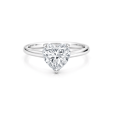 Heart lab diamond Solitaire ring Dubai