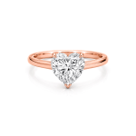 Heart lab diamond Solitaire ring UAE