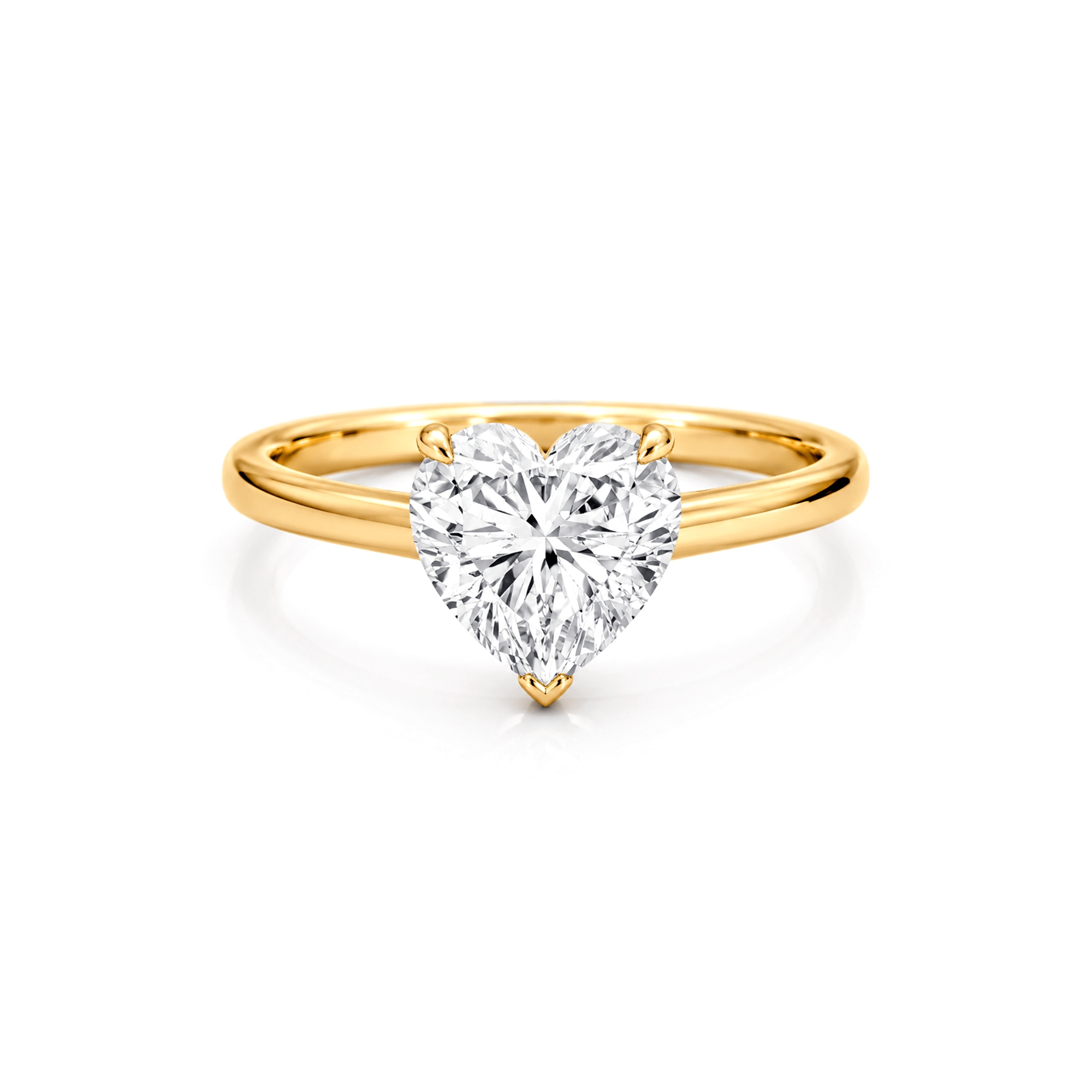 Heart lab diamond Solitaire ring Heart lab diamond Solitaire ring