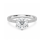 Lab Diamond ring with Shoulder diamonds Dubai UAE