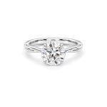 Lab diamond ring with Twisted shanks Dubai