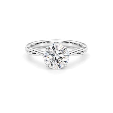 Lab diamond ring with Twisted shanks Dubai