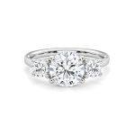 Lab diamond trilogy ring Dubai