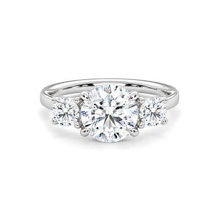 Lab diamond trilogy ring Dubai