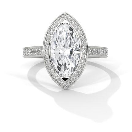 Marquise Lab Diamond engagement ring