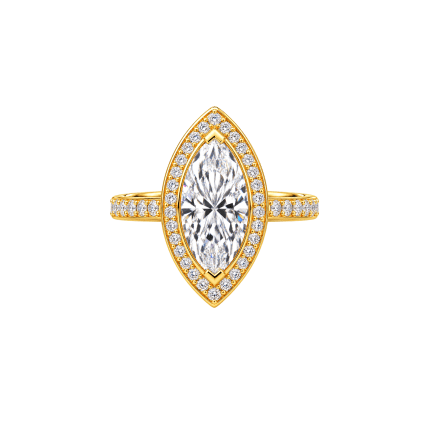 Marquise Lab Diamond engagement ring