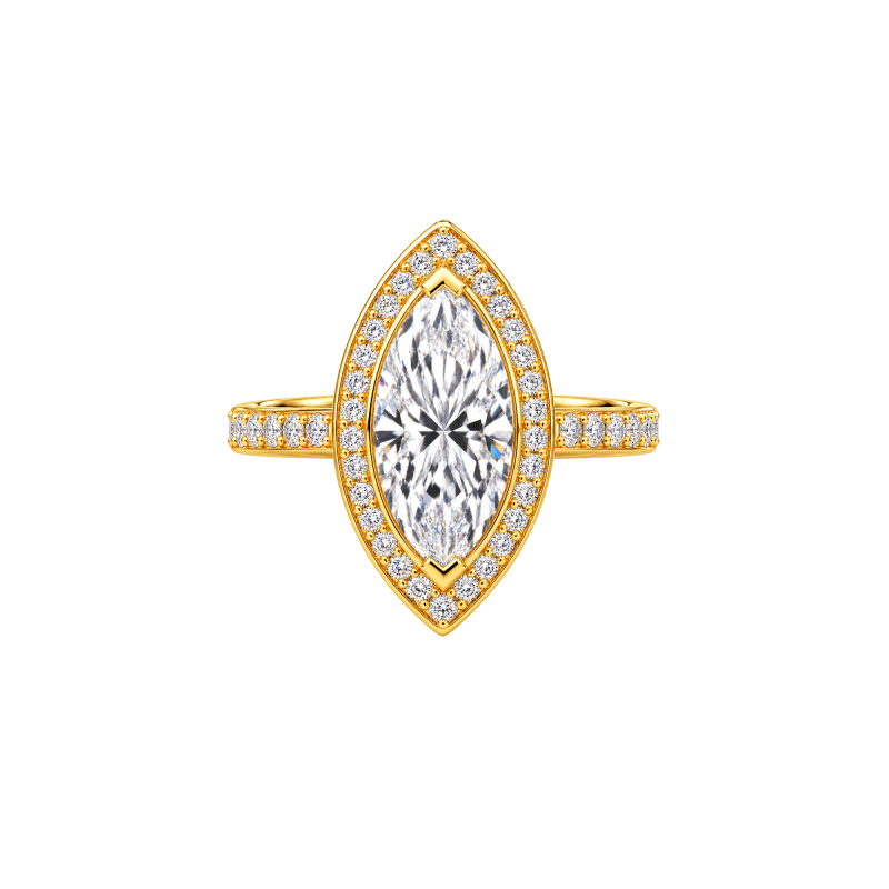 Marquise Lab Diamond engagement ring
