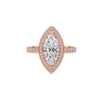 Marquise Lab Diamond engagement ring UAE