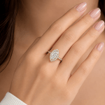 Marquise Lab diamond ring with Halo Dubai UAE