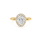 Oval Lab diamond ring Engagement
