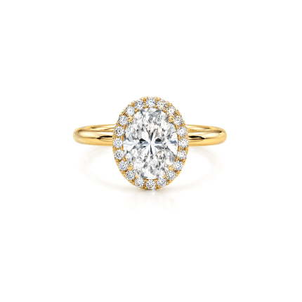 Oval Lab diamond ring Engagement