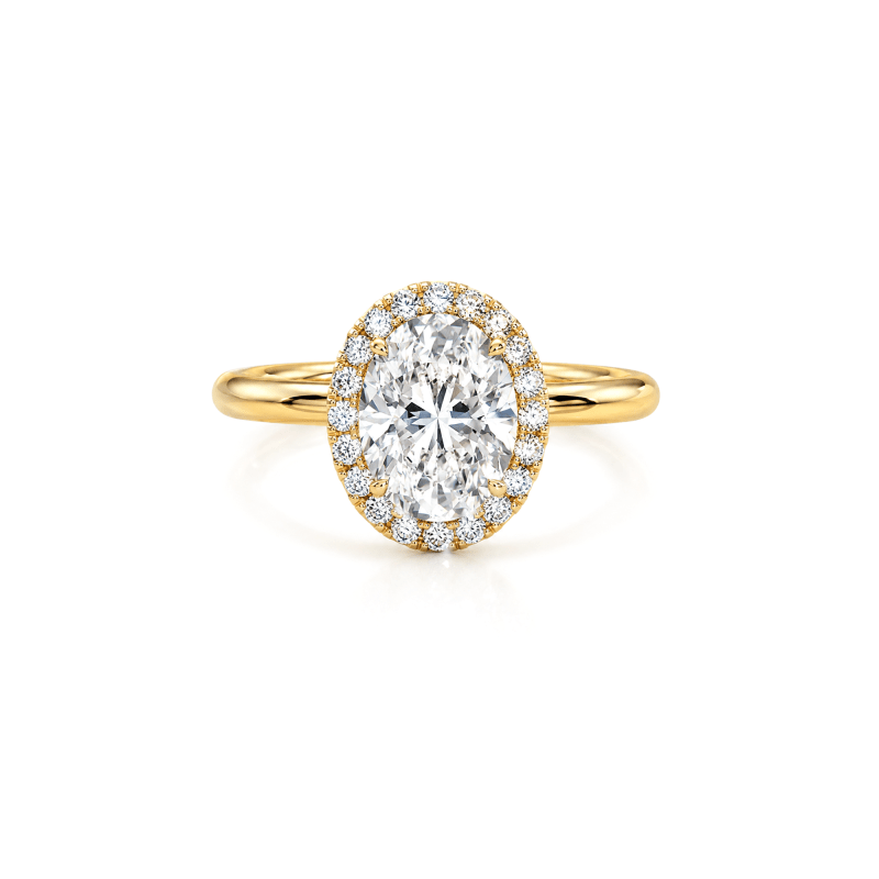 Oval Lab diamond ring Engagement