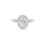 Oval Lab diamond ring Engagement Dubai