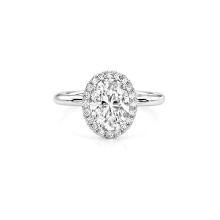 Oval Lab diamond ring Engagement Dubai