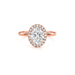 Oval Lab diamond ring Engagement UAE