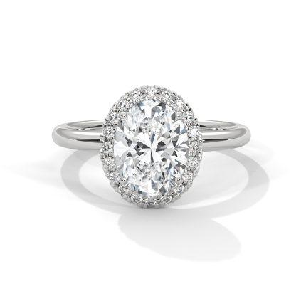 Oval Lab diamond ring Engagement