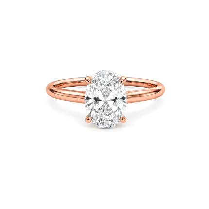 Oval lab diamond ring UAE