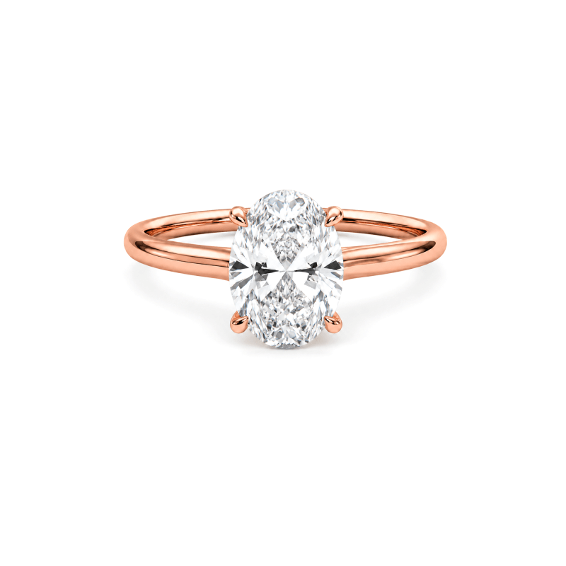 Oval lab diamond ring UAE