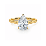 Pear Lab diamond solitaire ring
