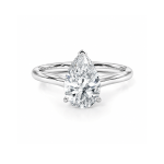 Pear Lab diamond solitaire ring Dubai