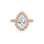 Pear lab Diamond ring with Halo UAE