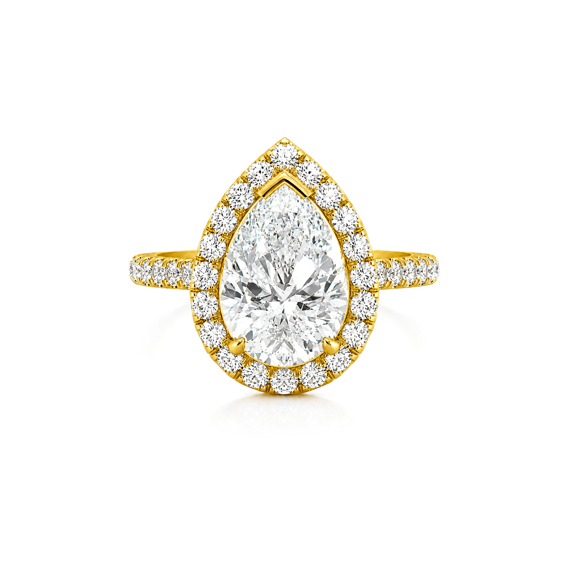 Pear lab Diamond ring with Halo Pear lab Diamond ring with Halo